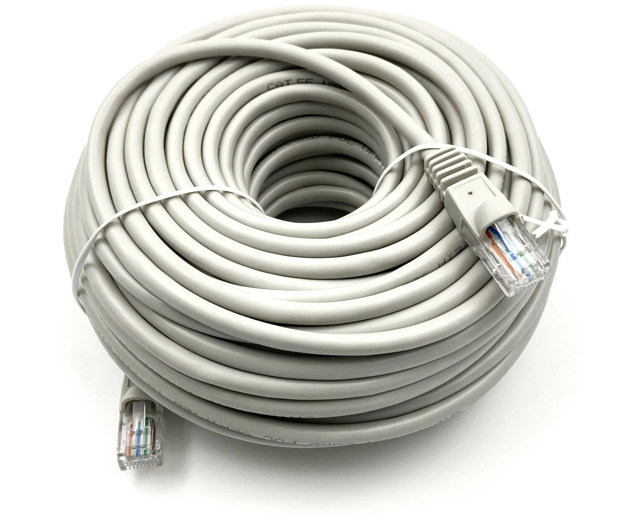 Патч-корд Buro (UTP-5 E-25 M-G) UTP 4 пары cat5 E CCA molded 25м серый RJ-45 (m)-RJ-45 (m)