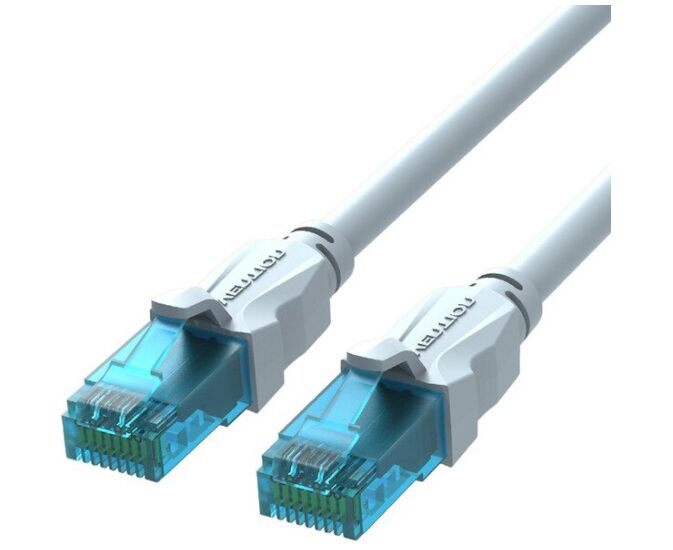 Патч-корд Vention VAP-A10-S100 прямой UTP cat.5е, RJ45 - 1м. Серый
