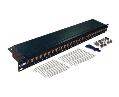 Патч-панель Lanmaster TWT-PP24 STP 19" 1 U 24x RJ45 кат.5e FTP