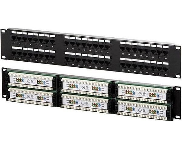 Патч-панель Lanmaster NM-PPU48 C 19" 2 U 48x RJ45 кат.5e UTP