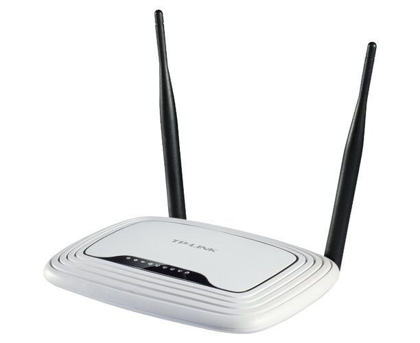 TP-LINK TL-WR841 N, Wi-Fi Роутер, 300 Mbps, Atheros, 2 T2 R, 2.4 G Hz, 802.11n/g/b, 4-port Switch, 2 несъёмные антенны 5 d Bi