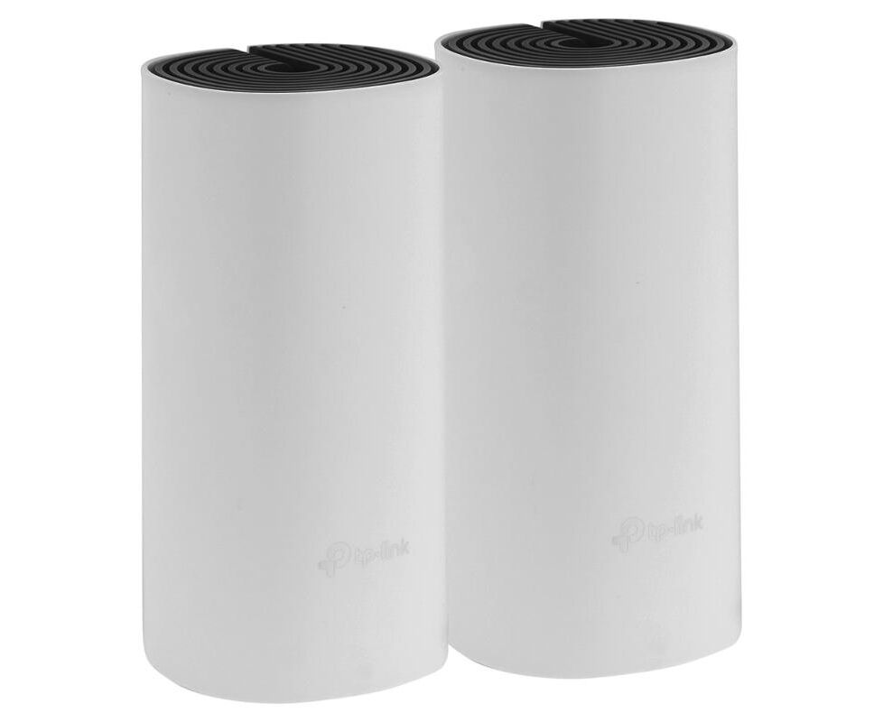 Бесшовный Mesh роутер TP-Link Deco E4 (DECO E4(2-PACK)) AC1200 10/100 BASE-TX белый (упак.2шт)
