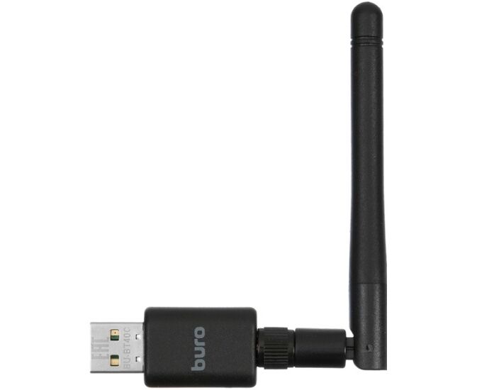 Адаптер Buro BU-BT40 С Bluetooth 4.0+EDR USB class 1 100м черный
