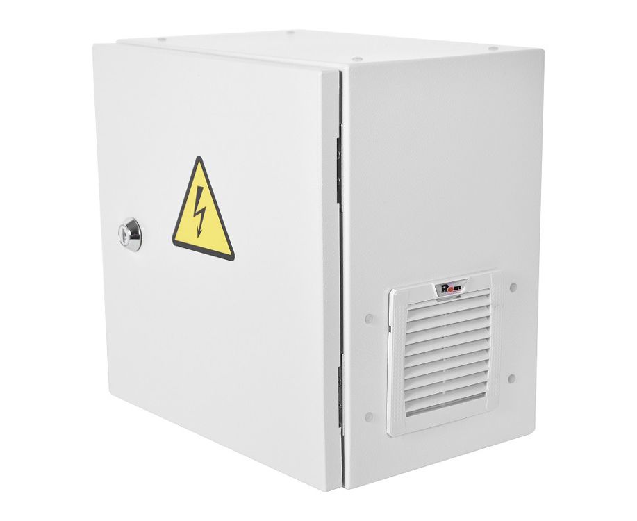 Шкаф серверный ЦМО Эконом (ШТВ-НЭ-4.4.21-3 ААА-Т2) настенный 9 U 400x210мм пер.дв.стал.лист задн.дв.спл.стал.лист несъемные серый 180мм 400мм IP66 уличн