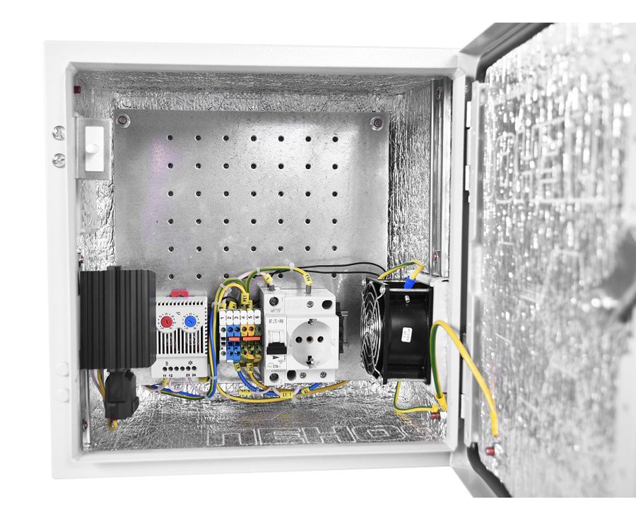 Шкаф серверный ЦМО Эконом (ШТВ-НЭ-4.4.25-3 ВВА-Т1) настенный 9 U 400x250мм пер.дв.стал.лист задн.дв.спл.стал.лист несъемные серый 220мм 13кг 400мм уличн