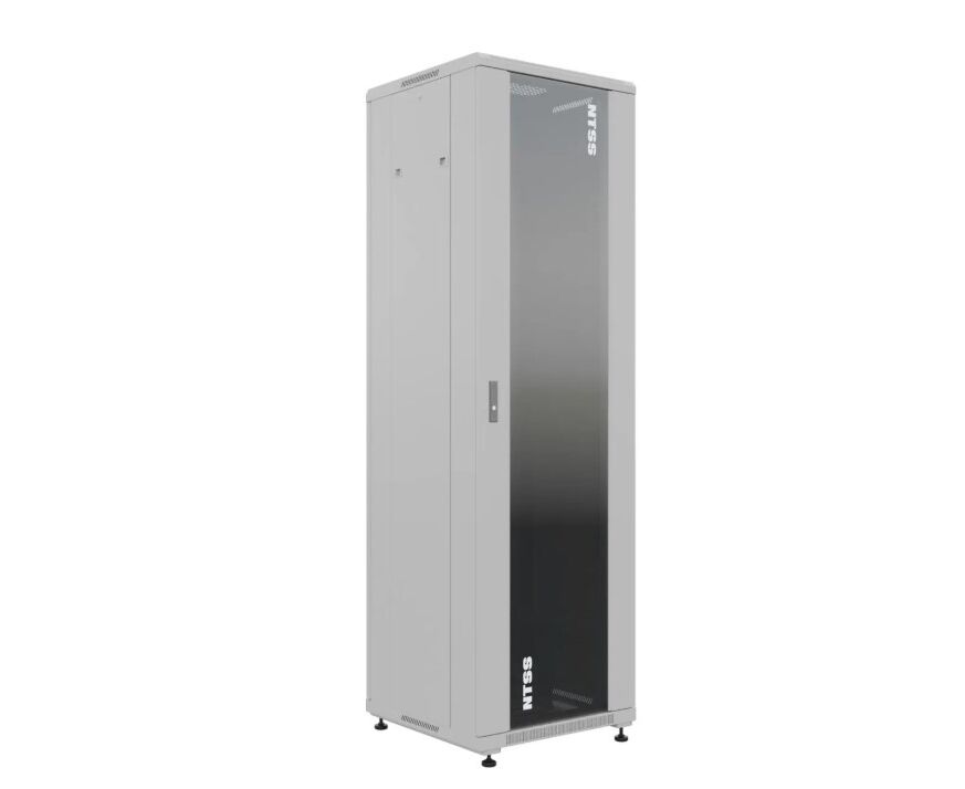 Шкаф серверный NTSS Премиум NTSS-R42 U6060 GS напольный 42 U 600x600мм пер.дв.стекл металл 900кг серый 510мм 78.1кг 1987мм IP20 сталь