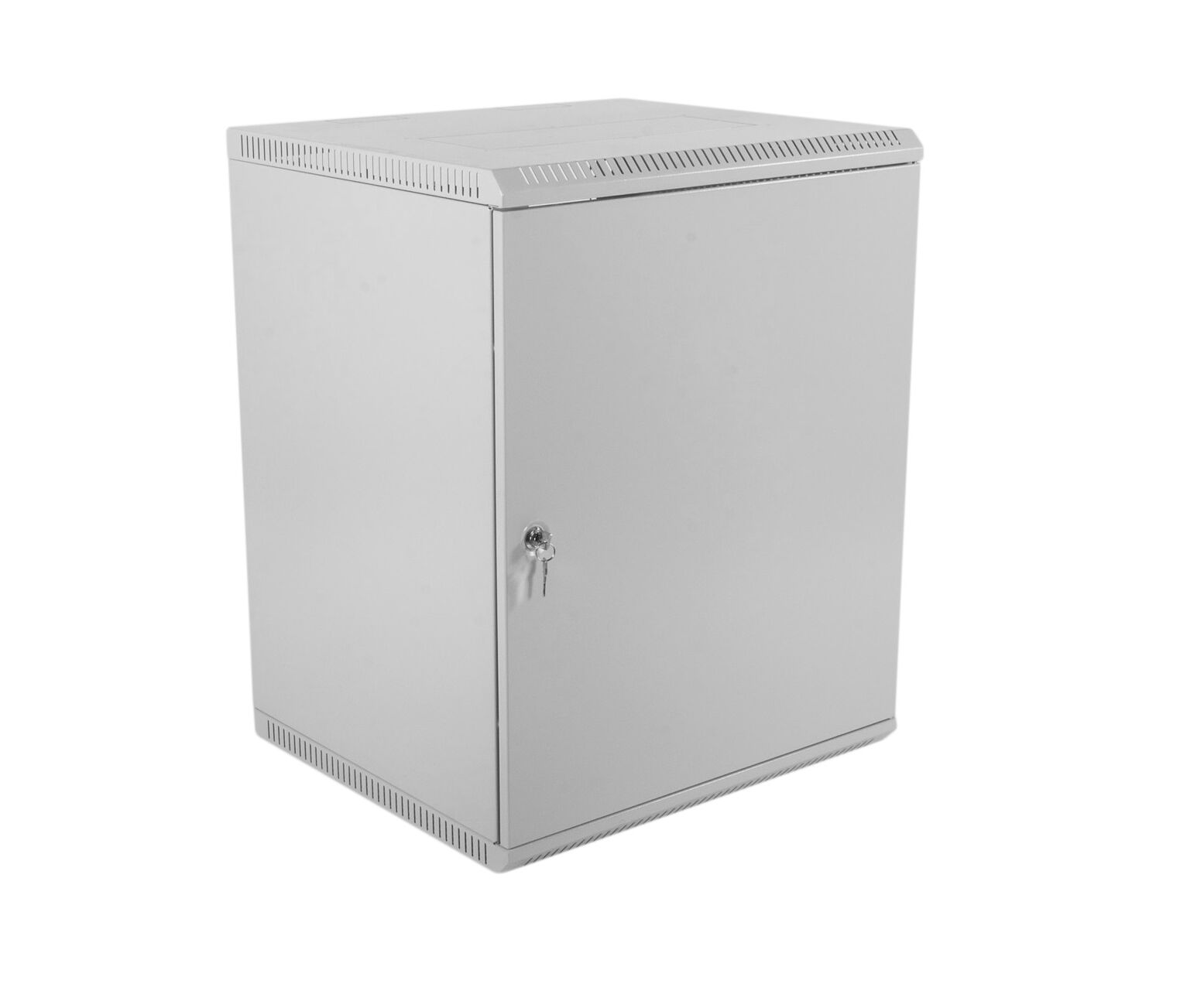 Шкаф настенный ЦМО ШРН-Э-12.500.1 12 U 600x520мм пер.дв.стал.лист несъемные бок.пан. серый