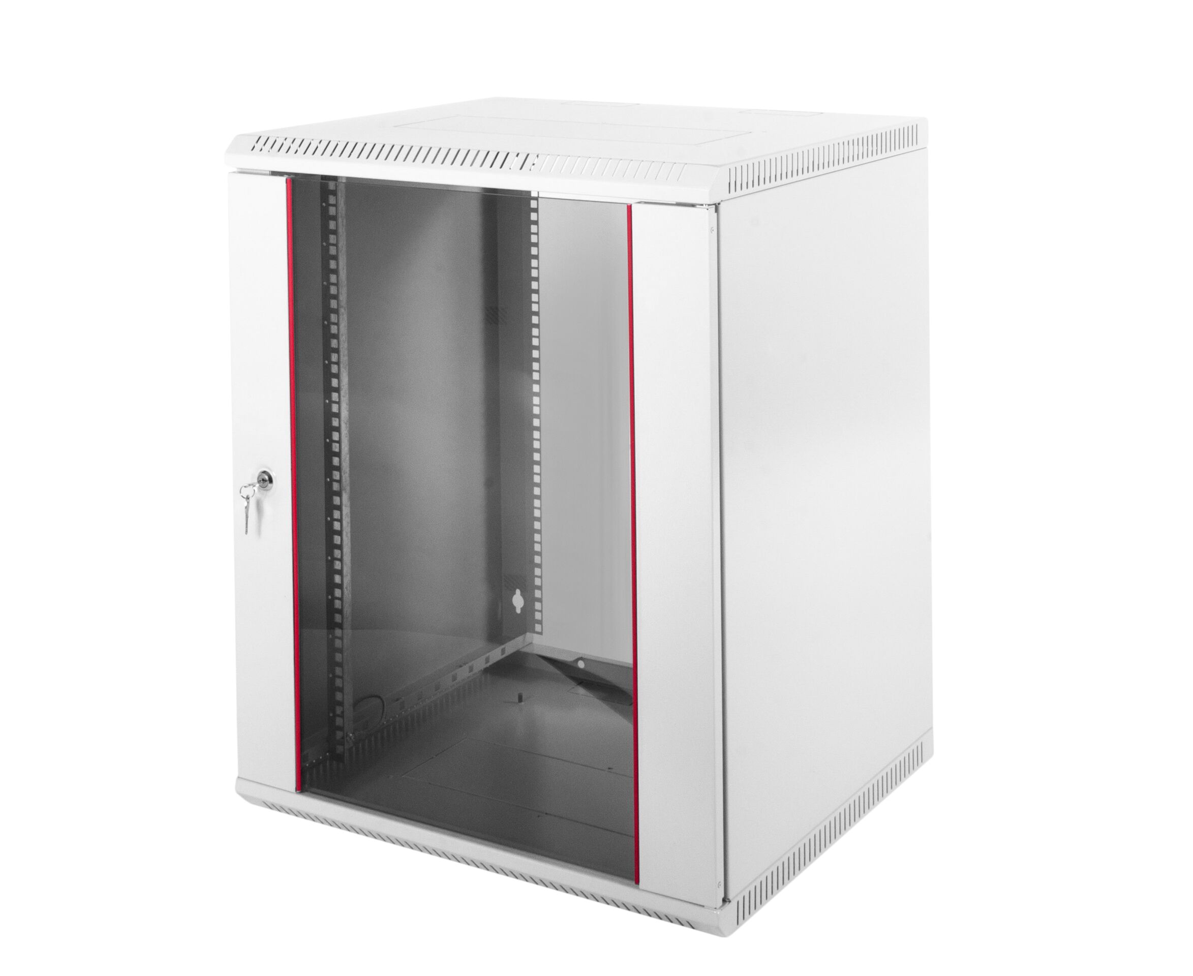 Шкаф телекоммуникационный настенный разборный 12 U (600х 650) дверь стекло