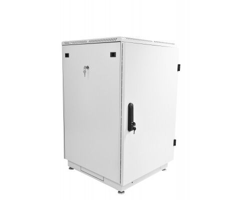 Шкаф коммутационный ЦМО ШТК-М-18.6.6-3 ААА 18 U 600x620мм пер.дв.металл задн.дв.стал.лист 2 бок.пан. направл.под закл.гайки 270кг серый