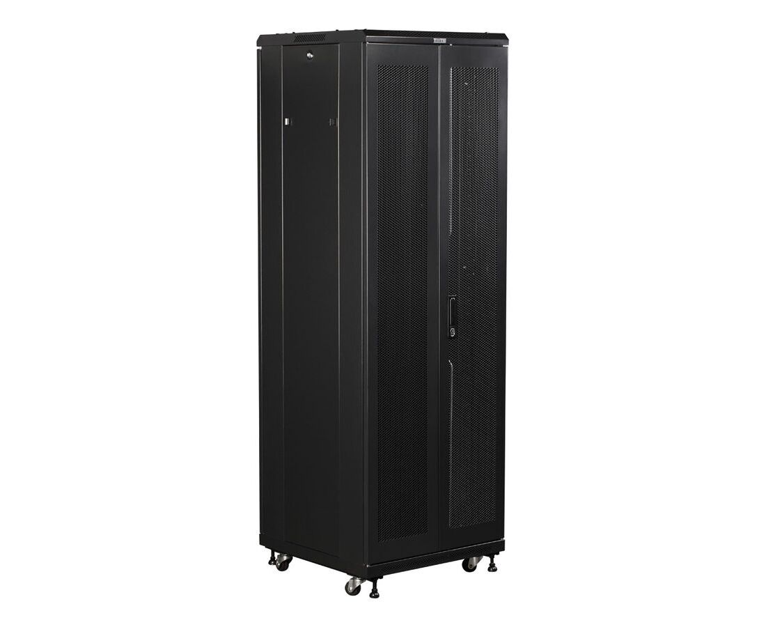 Шкаф коммутационный Lanmaster (TWT-CBB-18 U-6 X8-G1) 18 U 600x800мм пер.дв.стекл металл черный