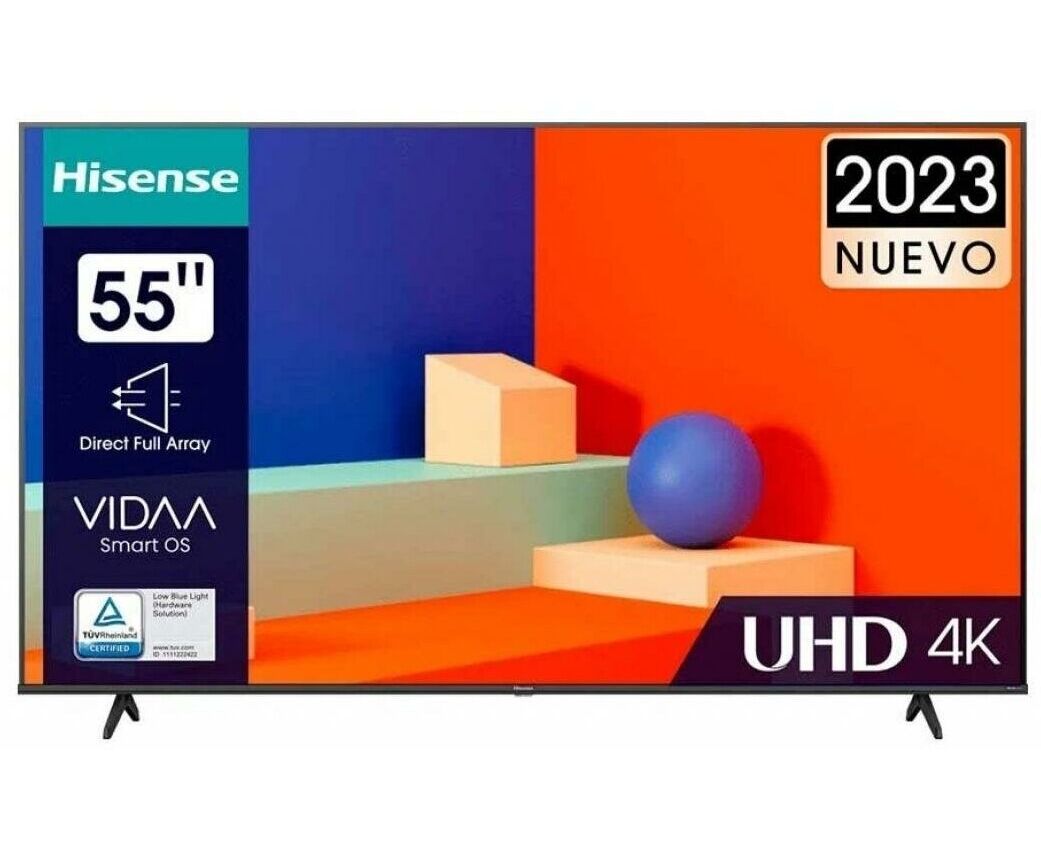 55" Телевизор Hisense 55 A6 K черный, 3840x2160, 4 K Ultra HD, 60 Гц, Wi-Fi, SMART TV, VIDAA