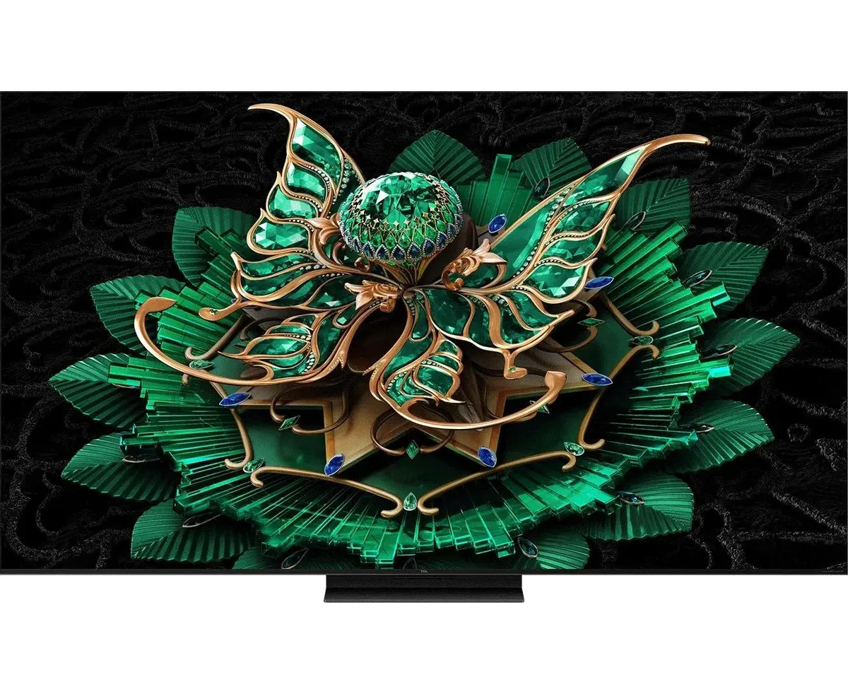 65" Телевизор TCL 65 C7 K черный QLED 3840x2160, 4 K Ultra HD, 144 Гц, Wi-Fi, Smart TV, Google TV