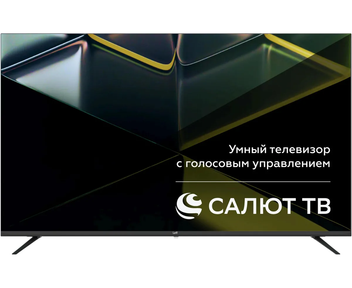 43" Телевизор LEFF 43 U680 T черный 3840x2160, 4 K Ultra HD, 60 Гц, Wi-Fi, Smart TV, Салют ТВ