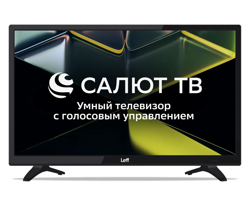 24" Телевизор LEFF 24 F690 T черный,1920x1080, Full HD, 60 Гц, Smart Салют