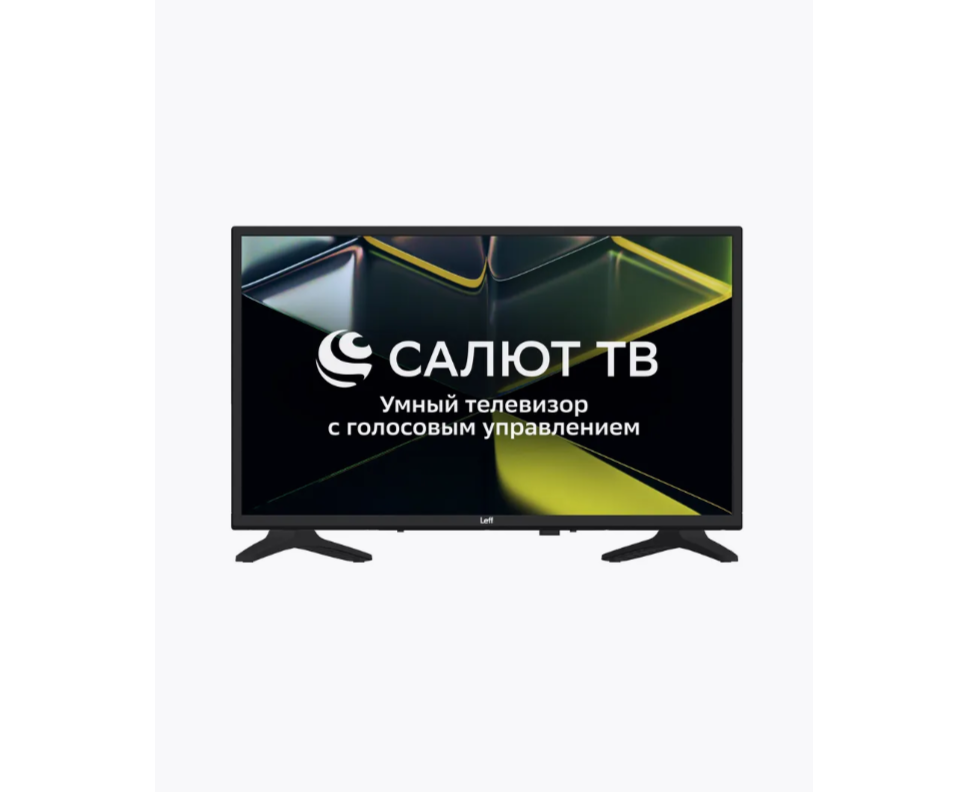 32" Телевизор LEFF 32 H690 T черный 1366 x 768, LED, HD, 60 Гц, Smart Салют