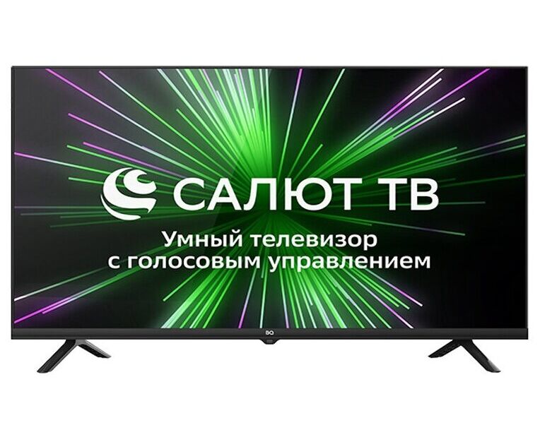 32" Телевизор BQ 32 FS34 B черный 1366x768, HD, 60 Гц, Wi-Fi, Smart TV, Салют ТВ