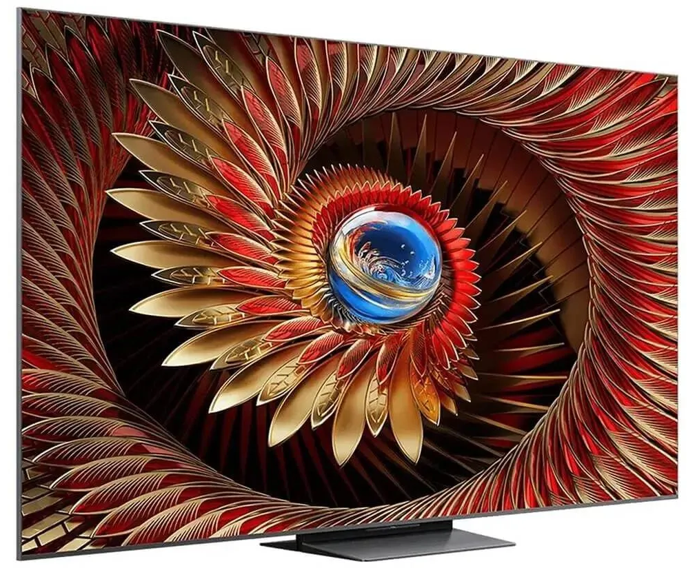 75" Телевизор TCL 75 C8 K черный QLED 3840x2160, 4 K Ultra HD, 144 Гц, Wi-Fi, Smart TV, Google TV