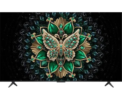 75" Телевизор TCL 75 C6 K черный QLED 3840x2160, 4 K Ultra HD, 144 Гц, Wi-Fi, Smart TV, Google TV