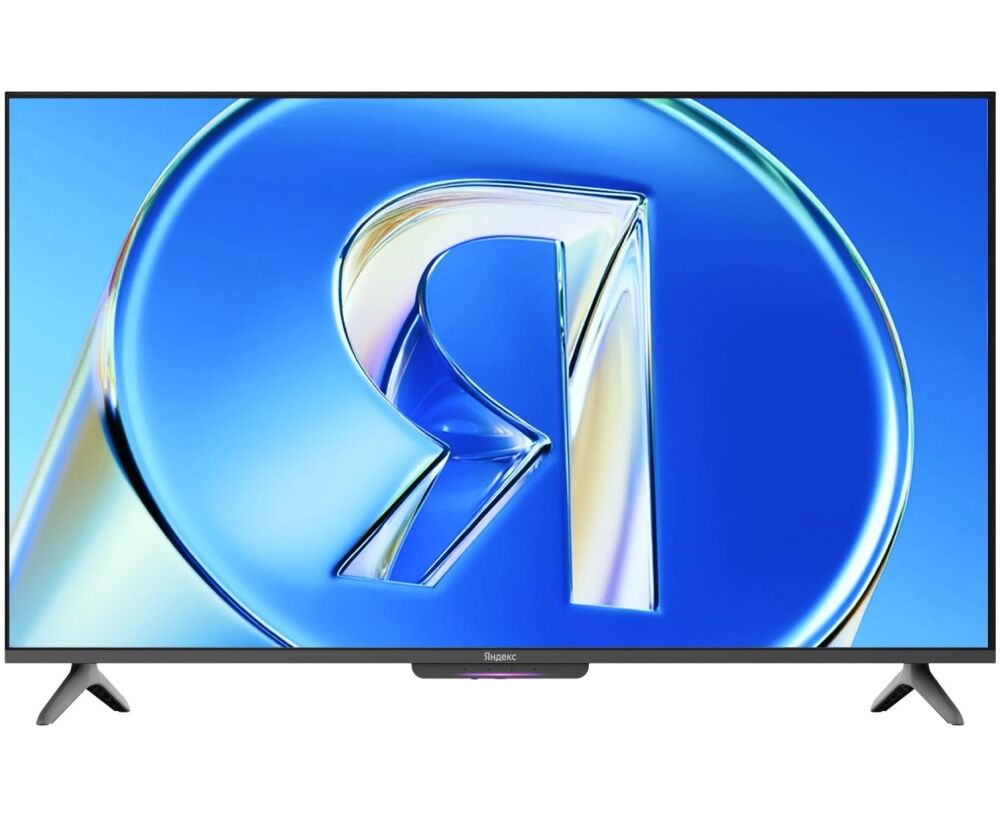 65" Телевизор YANDEX ТВ Станция Бейсик QLED с Алисой YNDX-00081 черный 3840x2160, 4 K Ultra HD, 60 Гц, Wi-Fi, Smart TV, Яндекс ТВ