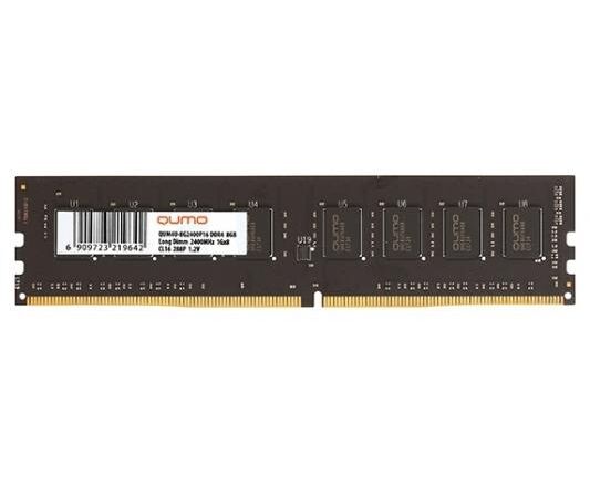 RAM 8 GB DDR4-3200 PC4-25600 Qumo, CL22, 1.2 V (QUM4 U-8 G3200 P22)
