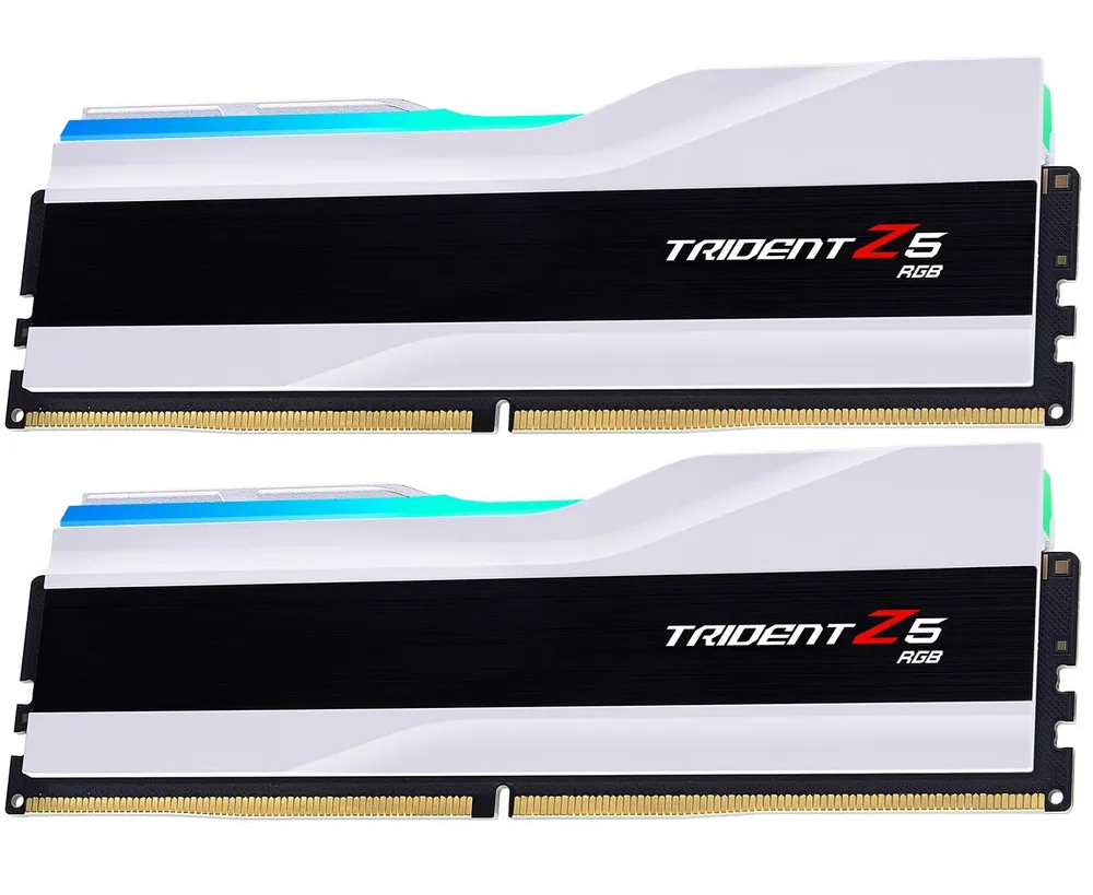 ОЗУ G.SKILL Trident Z5 RGB 64 GB (F5-6400 J3239 G32 GX2-TZ5 RW) (2x32 GB) DDR5 6400 M Hz CL32 (32-39-39-102) 1.4 V / White