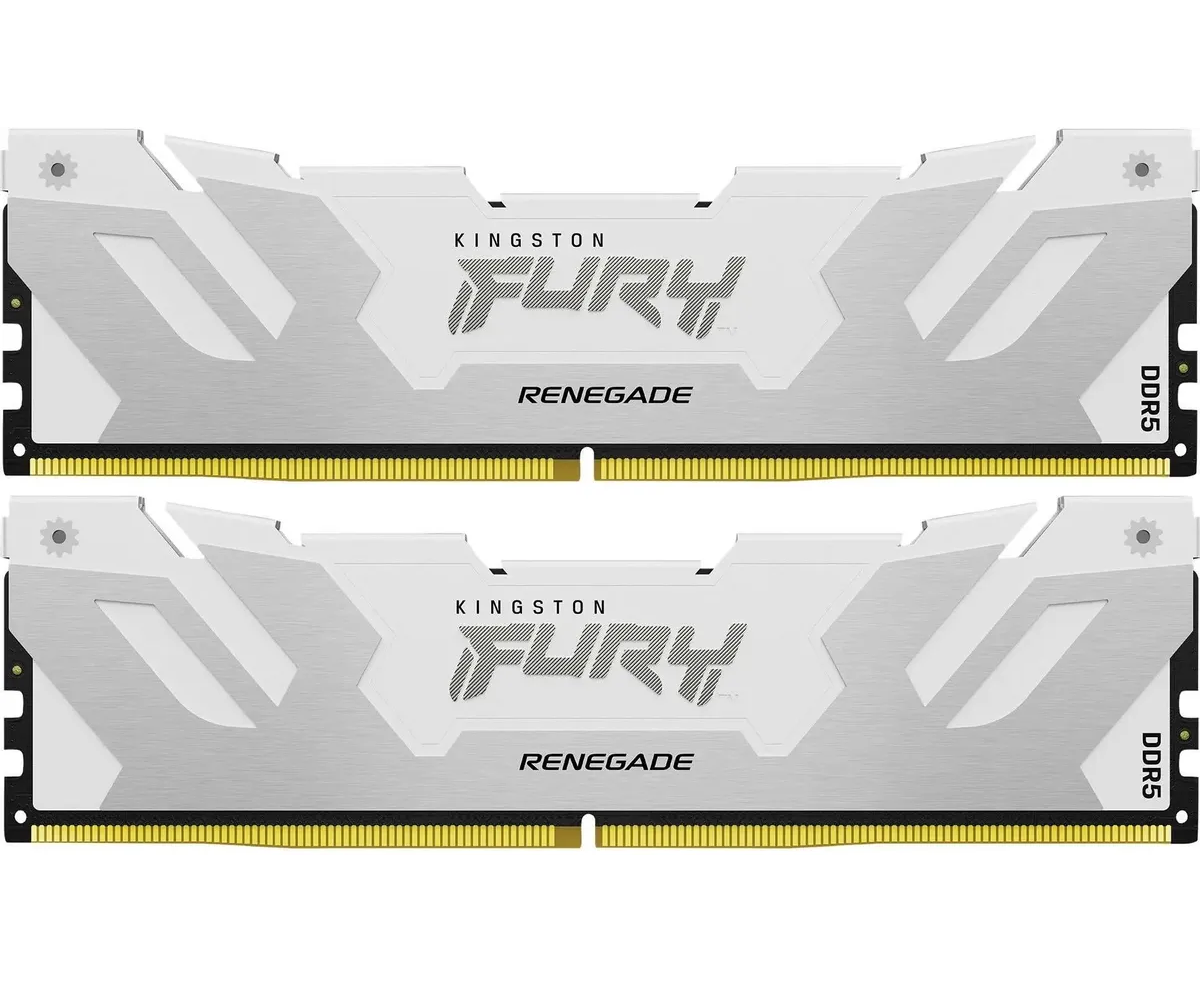 ОЗУ Kingston Fury Renegade KF564 C32 RWK2-32 DDR5 - 2x 16 ГБ 6400 МГц, DIMM, White, Ret