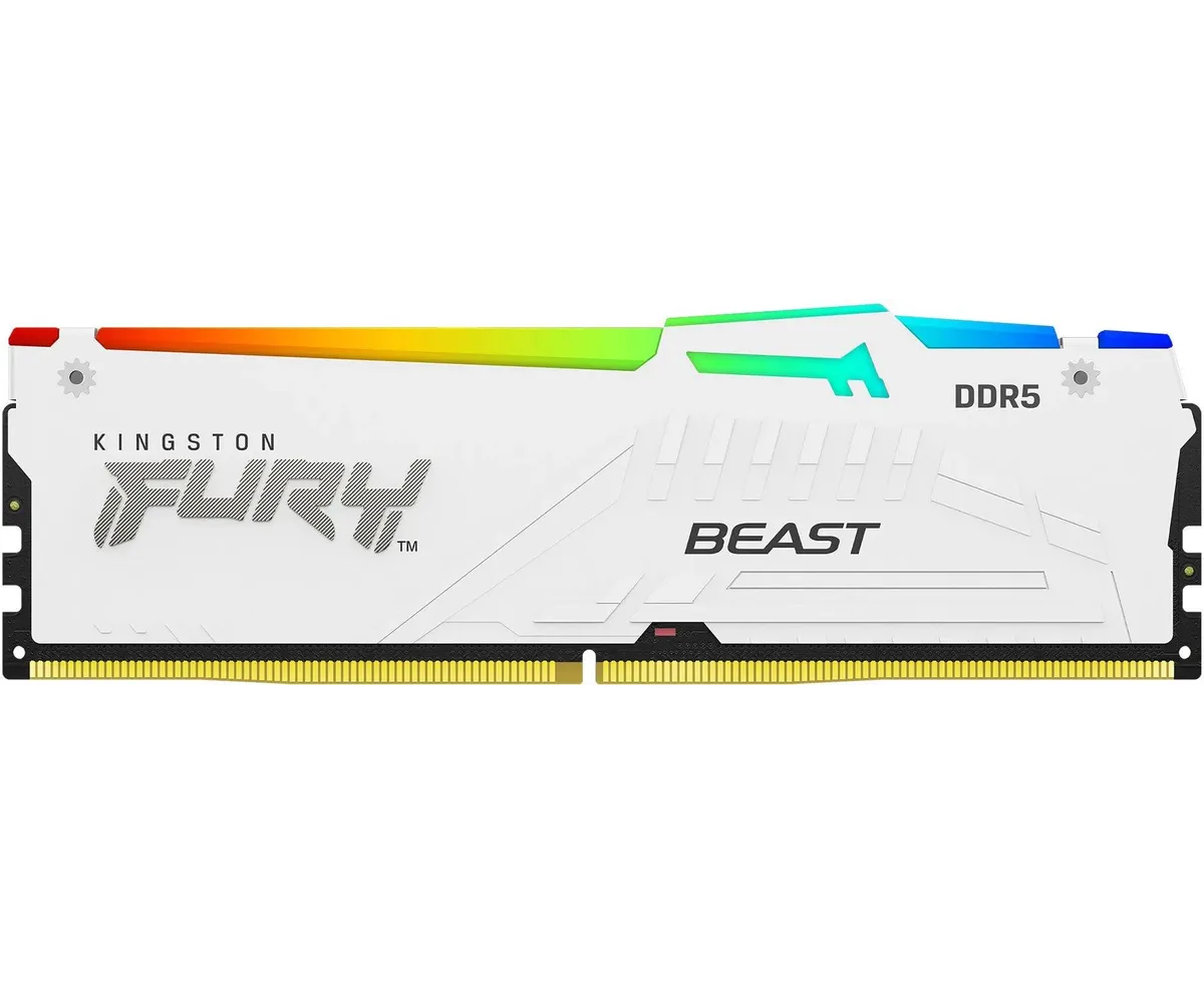 ОЗУ Kingston Fury Beast Expo KF556 C36 BWEA-16 DDR5 - 1x 16 ГБ 5600 МГц, DIMM, White, Ret