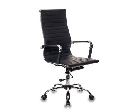 Кресло руководителя Бюрократ CH-883/BLACK черный искусственная кожа крестовина хром