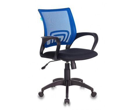 Кресло Бюрократ CH-695 N/BL/TW-11 спинка сетка синий TW-05 сиденье черный TW-11