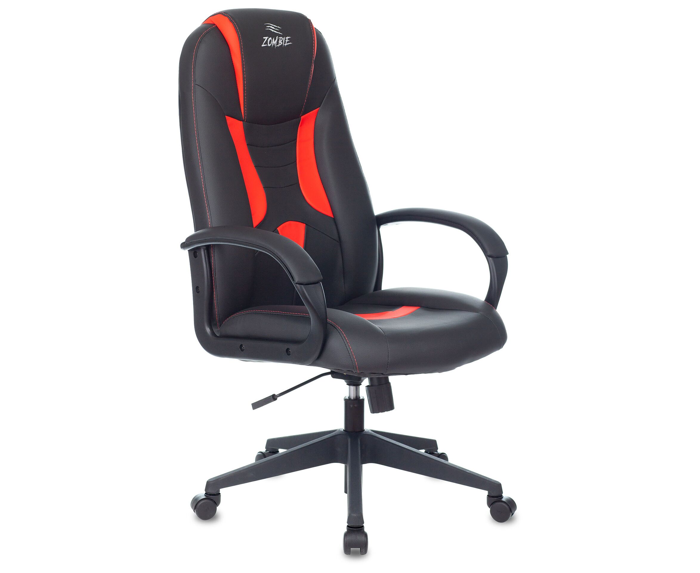 Кресло Zombie 8 Red эко.кожа черный/красный