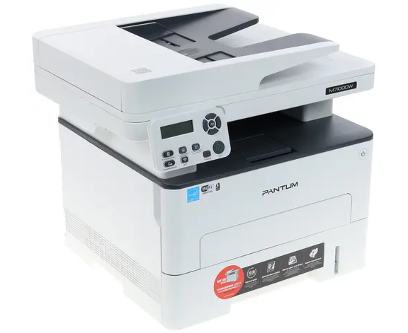 Pantum M7100 DW МФУ лазерный (A4, принтер/сканер/копир, 1200dpi, 33ppm, 256 Mb, ADF50, Duplex, Wi Fi, Lan, USB, картридж 1500), Серый (проектная модель)