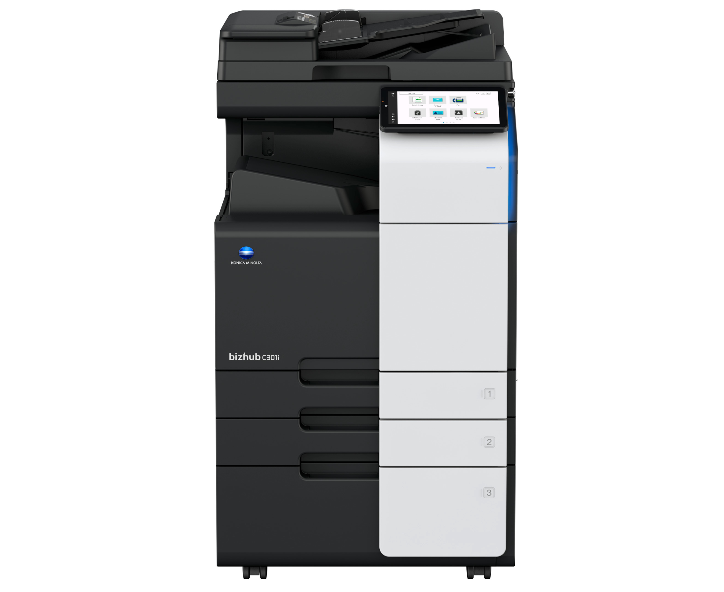 МФУ Konica Minolta bizhub C301i (МФУ, A3, 30стр/мин, без крышки и ADF, без тумбы, без картриджей, без кабеля питания)